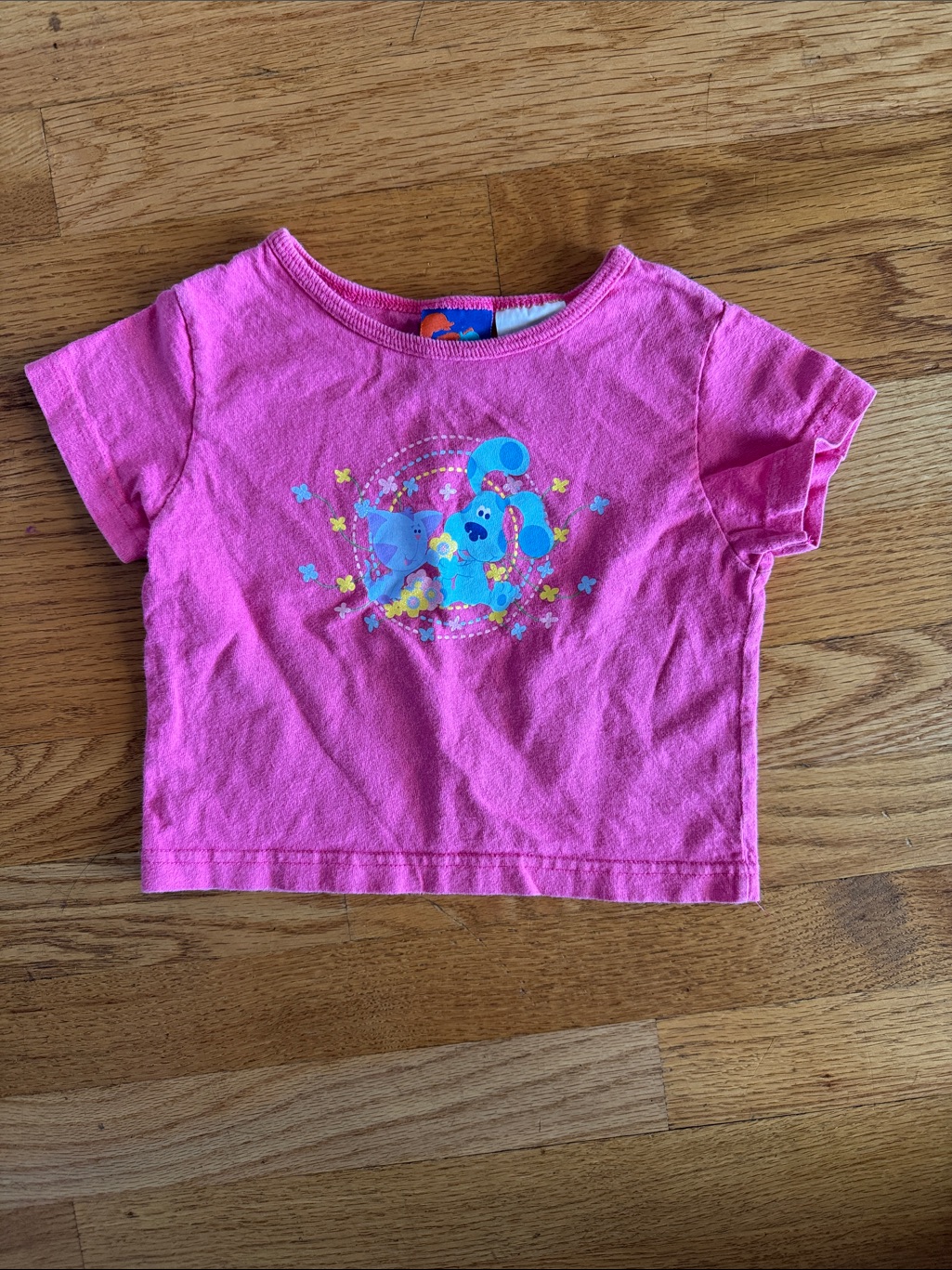 Blues Clues Nick Jr Pink Short Sleeve Tee 100 Cotton